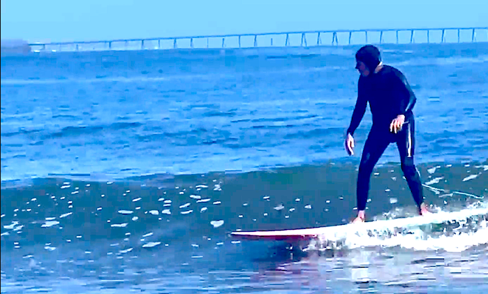 Surfer on the Space Coast of Florida